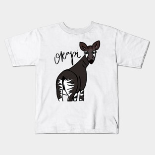 Okapi with name Kids T-Shirt